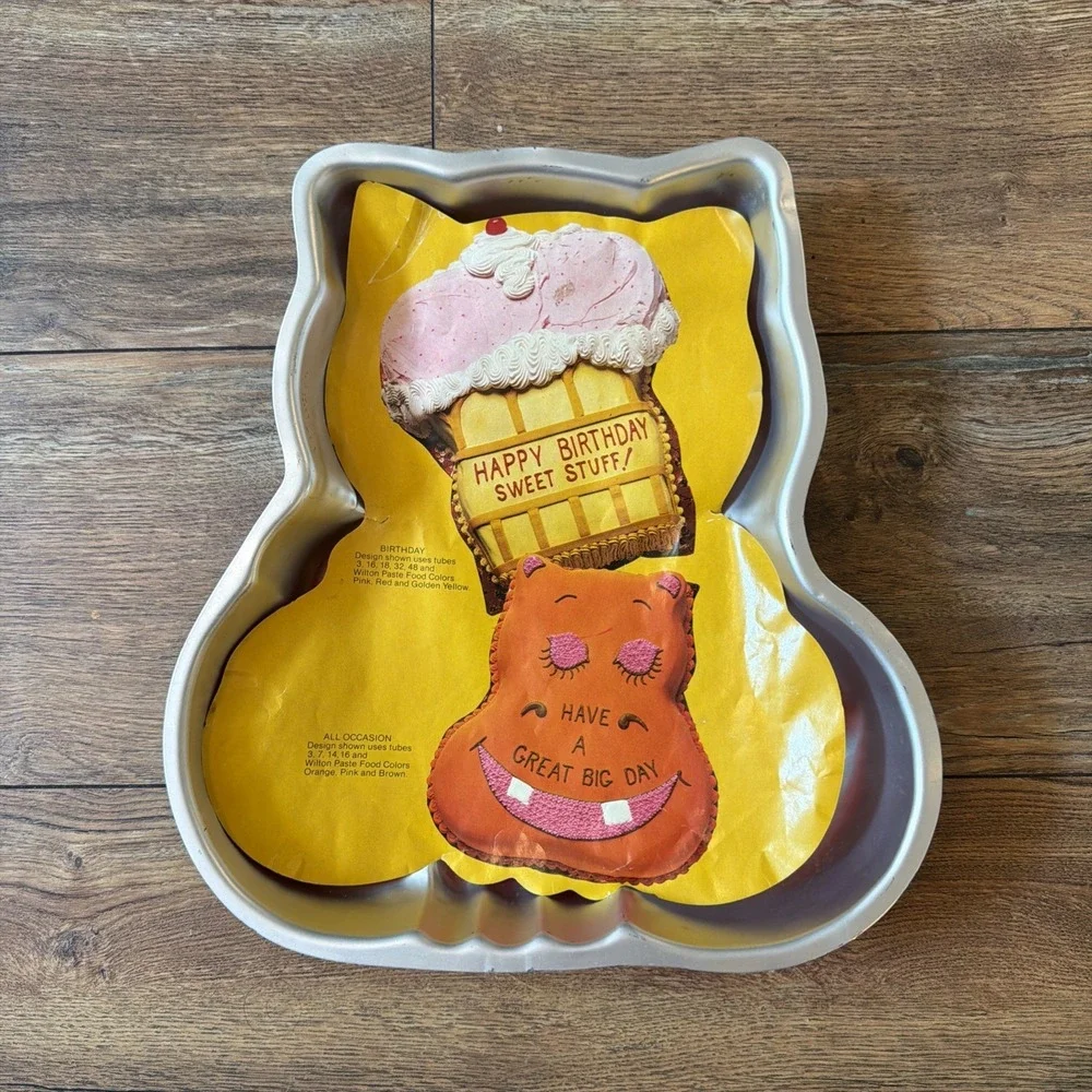 Vintage 1979 Wilton Kitten Cat Cake Pan‎ 502-1972 Party Baking Mold 2-Layer